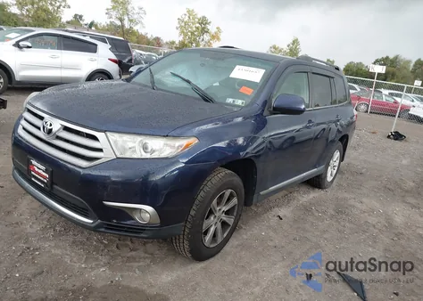 2013 Toyota Highlander Se V6 from USA, damaged, VIN 5TDBK3EHXDS226584